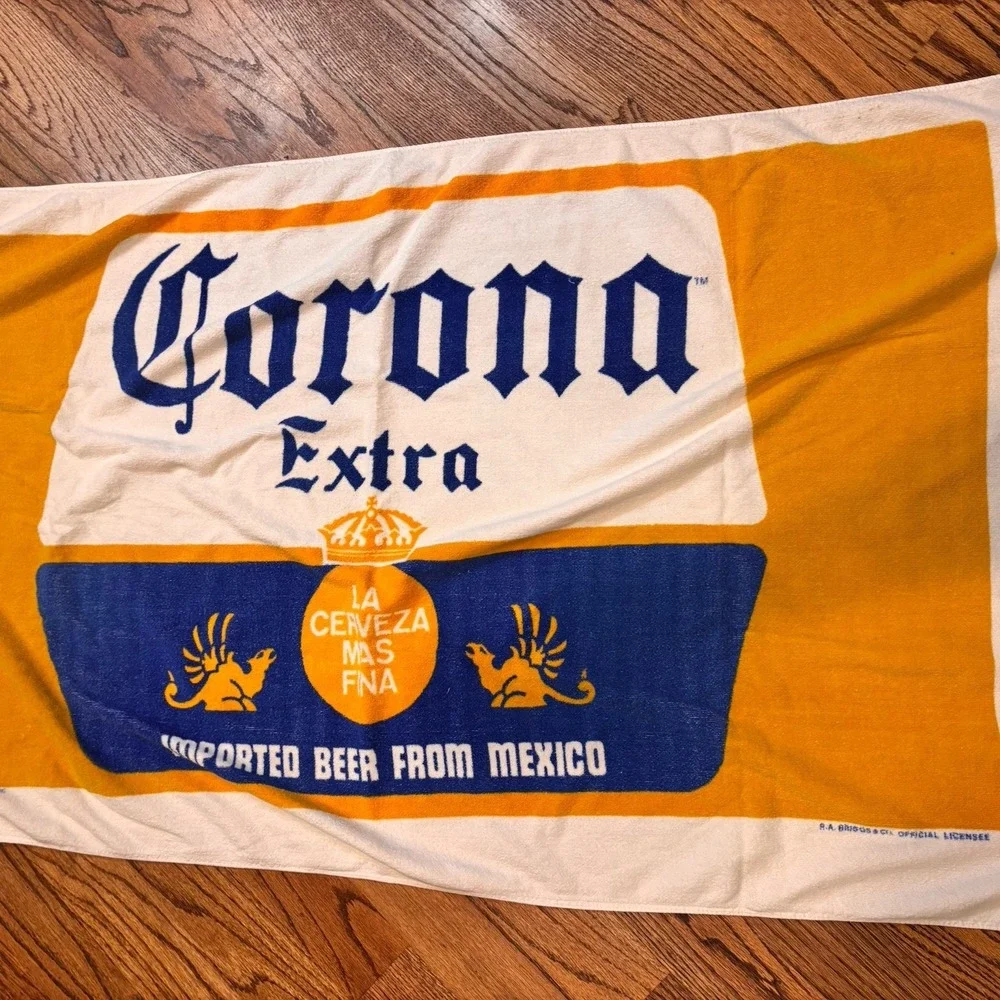 Vintage Corona Extra Beach Towel Beer Advertising R.A. Briggs‎ Official License